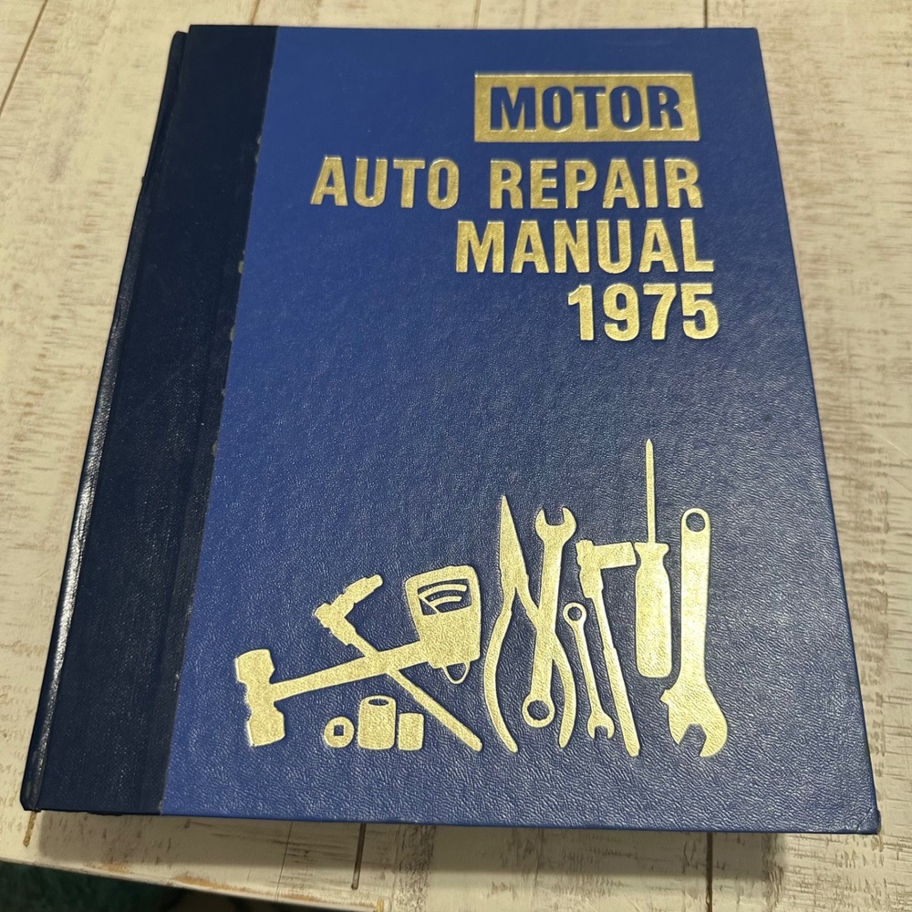 Motor Auto Repair Manual 1975 38th Edition Hardcover Vintage ISBN 0910992347